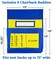 Carson Dellosa 6-Pack Yellow & Blue Chairback Buddy Pocket Chart Set, 15" x 19" Back of Chair School Supplies Pocket Organizer With Name Tag and 6 Chair Pockets for Classrooms, Classroom Organization